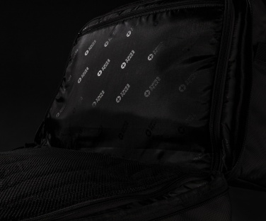 Logo trade promotional gifts image of: Swiss Peak RFID duffle with suitcase opening